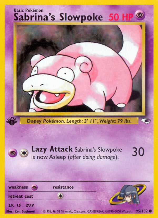 Gym Heroes Sabrina's Slowpoke #95/132 first edition